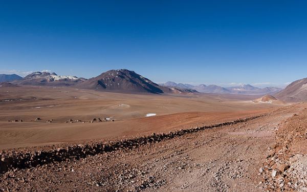 Chajnantor Plateau in the Chilean Andes, Atacama Desert