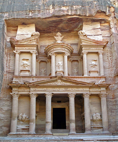 Facade of Al Khazneh, Petra
