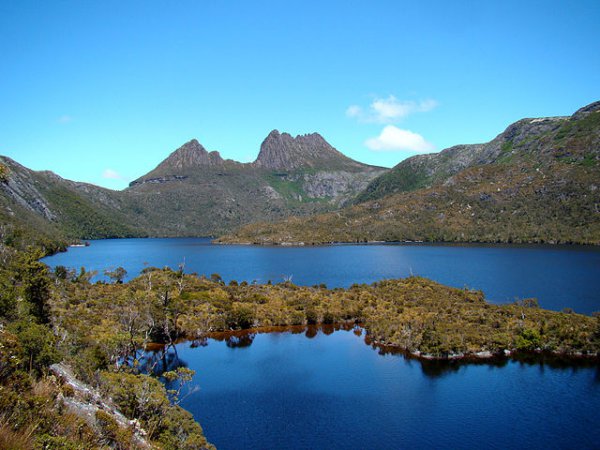 Cradle Mountain Behind Dove Lake, Tasmania