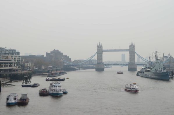 London Boats Rainy