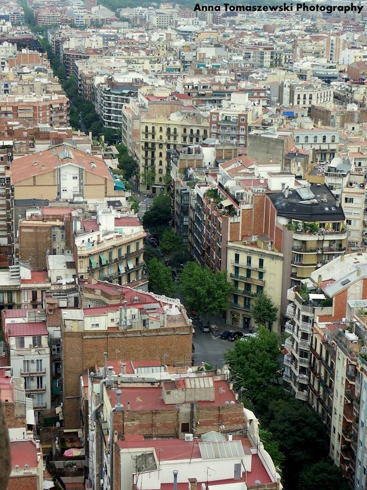 View of Barcelona from La Sagrada Familia tower. Photo by Anna Tomaszewski.