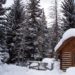 Winter Log Cabin