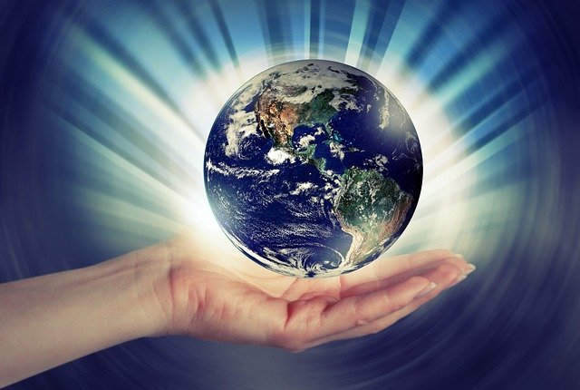 Hand Earth Globe